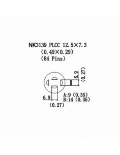 Horkovzdušná tryska NK3139 - PLCC 12,5x7,3