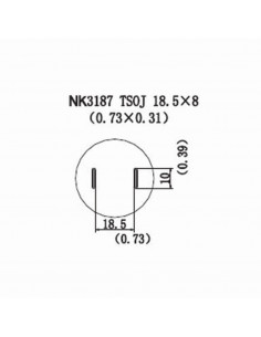 Horkovzdušná tryska NK3187-TSOJ 18,5x8