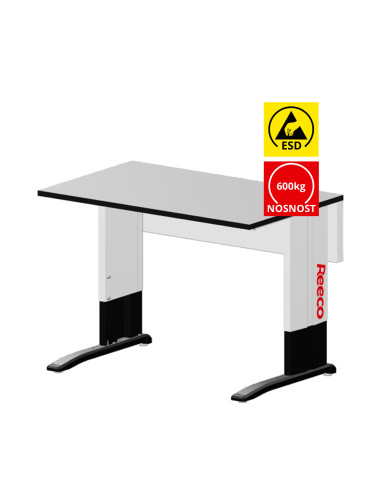 Elektricky výškově stavitelný ESD stůl Reeco PREMIUM 1200 x 750