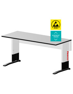 Elektricky výškově stavitelný ESD stůl Reeco PREMIUM ELECTRIC 1830 x 750