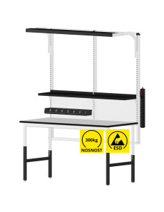 Sestava antistatického laboratorního ESD stolu Reeco CLASSIC 1530 x 750 mm - TYP 2