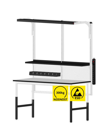 Sestava antistatického laboratorního ESD stolu Reeco CLASSIC 1530 x 750 mm - TYP 2