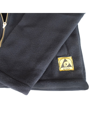 ESD fleecová mikina - tmavě modrá - XXL