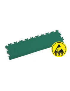 Náběžná hrana pro ESD puzzle XL, zelená, 653 x 145 x 4 mm