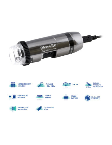 Digital USB microscope Dino-Lite Edge Plus AM4117MZTL