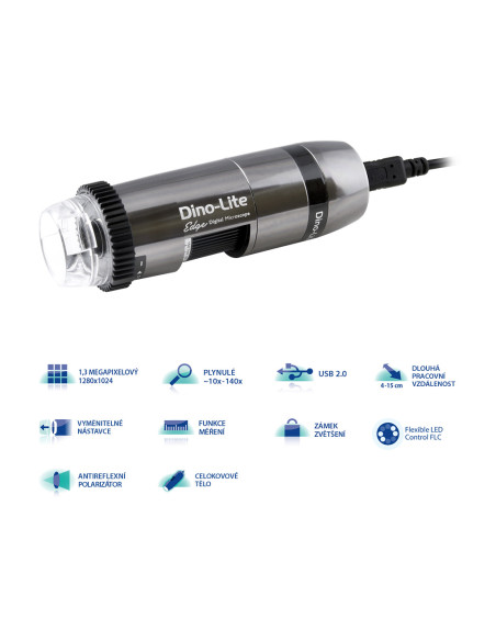 Digital USB microscope Dino-Lite Edge Plus AM4117MZTL
