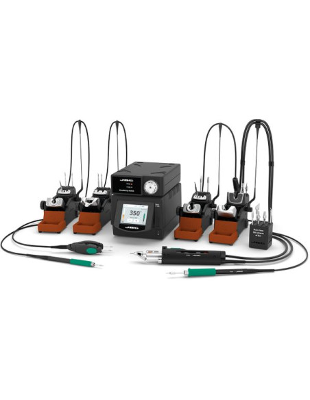 JBC DMSE-2QD 4-Tool Rework Station with an Electric Pump and Four Tools