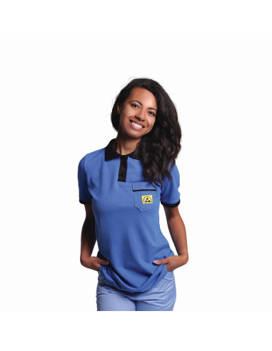 ESD polo shirt with short sleeves