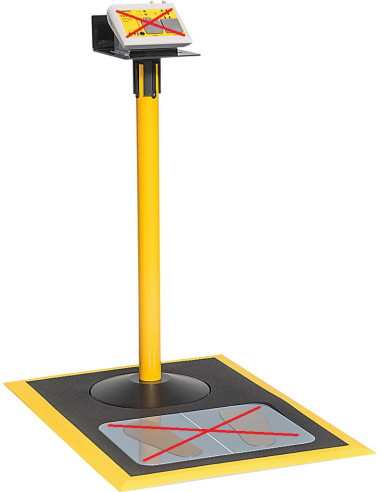 Pole with a holder for the PGT120 and PGT130 testers