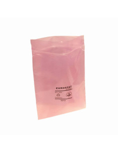 ESD dissipative zip-top bags, 76 x 127 mm, 50 µm