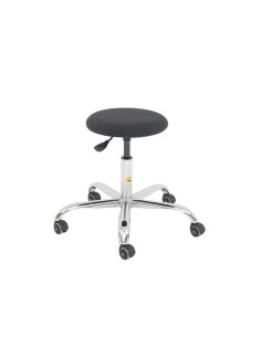 ESD upholstered stool, seat height 43 - 56 cm