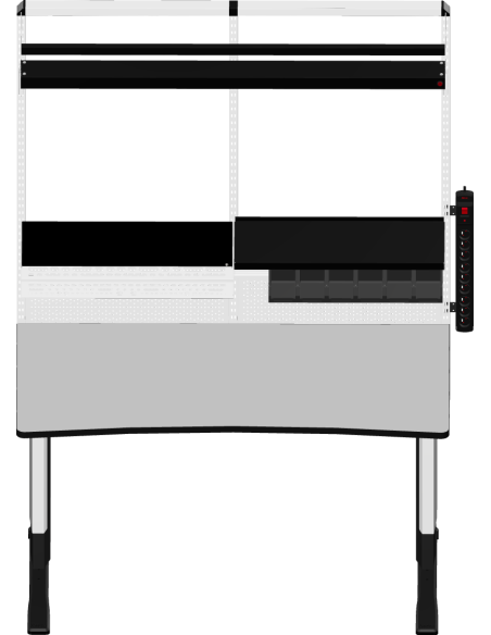 Reeco PREMIUM anti-static laboratory ESD table assembly, electrically height adjustable 1530 x 750 mm