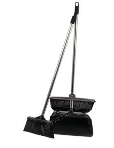 ESD broom with dustpan